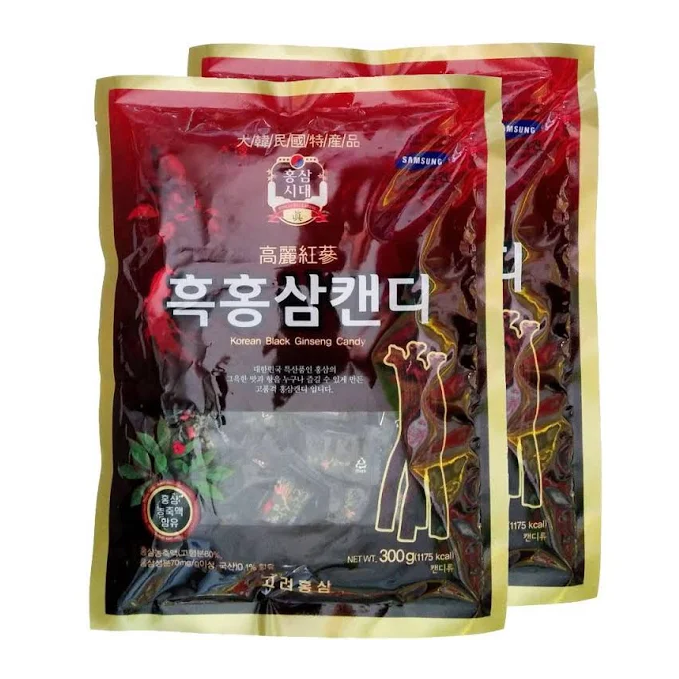 Kẹo hắc sâm 300g Hàn Quốc - kẹo sâm không đường 200g